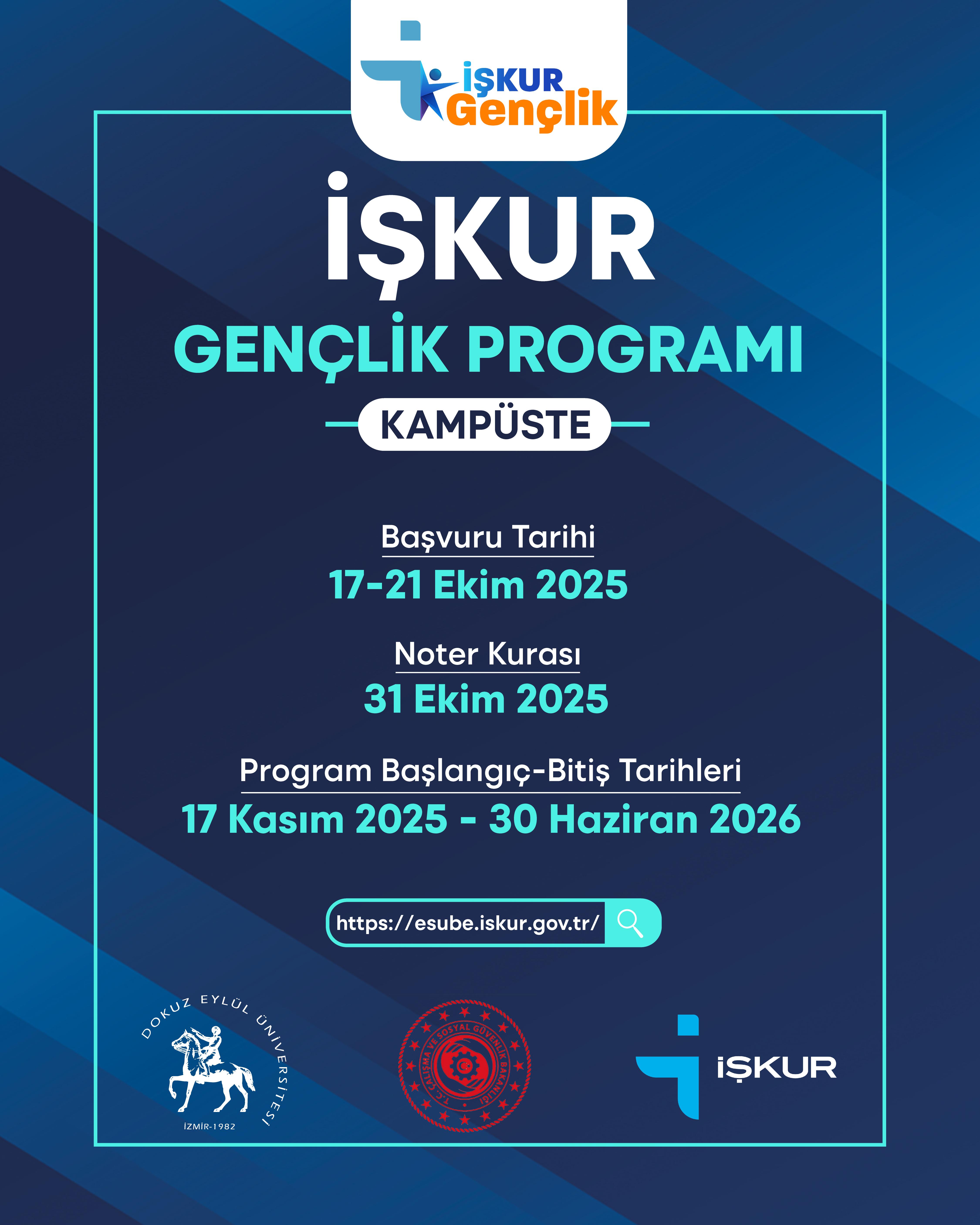 İŞKUR GENÇLİK PROGRAMI BAŞVURU DUYURUSU